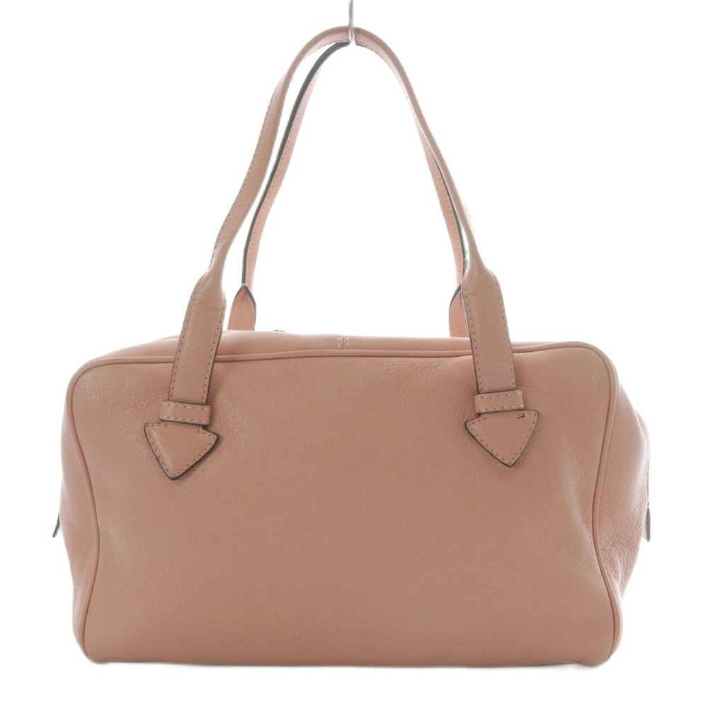 Loewe Heritage Leather Handbag Boston Bag Pink